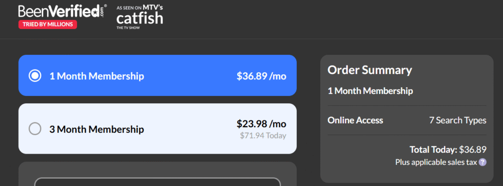 beenverified pricing
