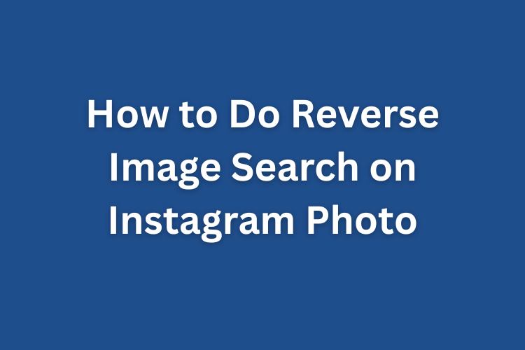 How to Do Reverse Image Search on Instagram Photo